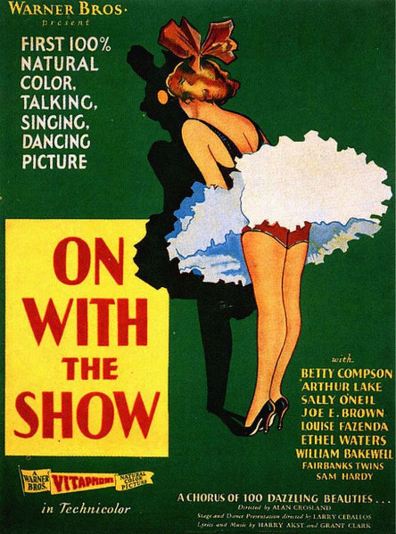 On with the Show (1929 film) movie poster