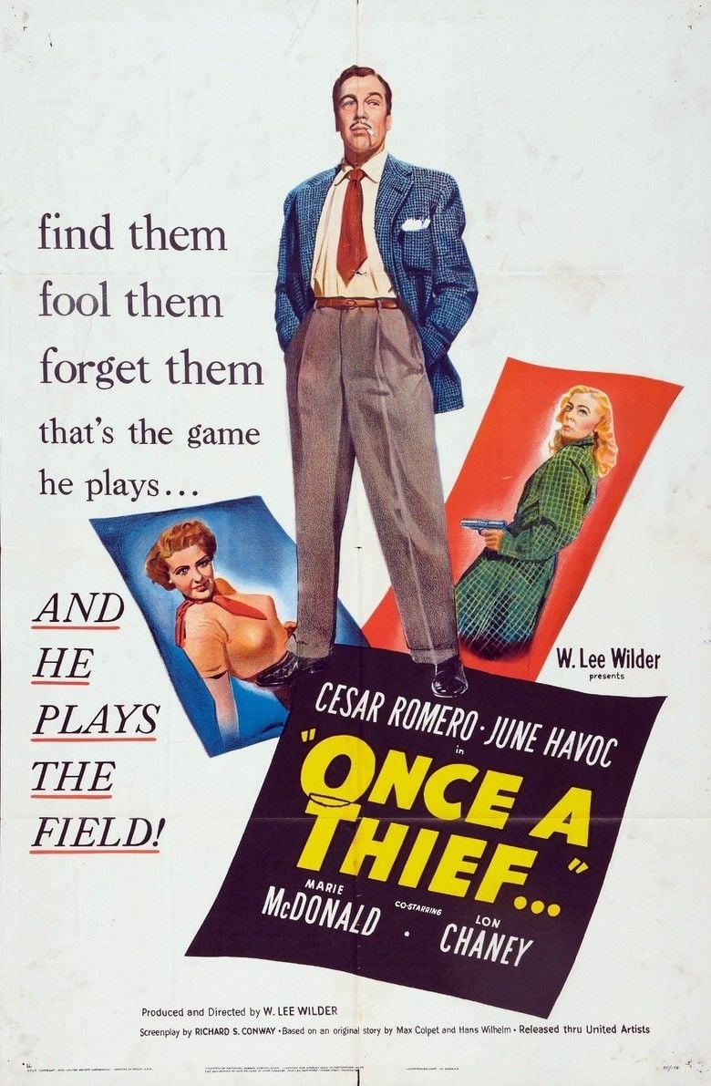 Once a Thief (1950 film) movie poster