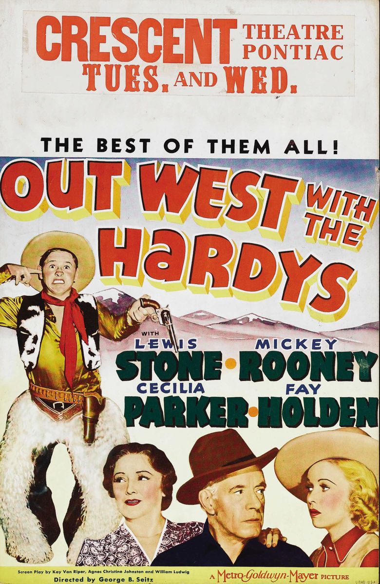 Out West with the Hardys movie poster