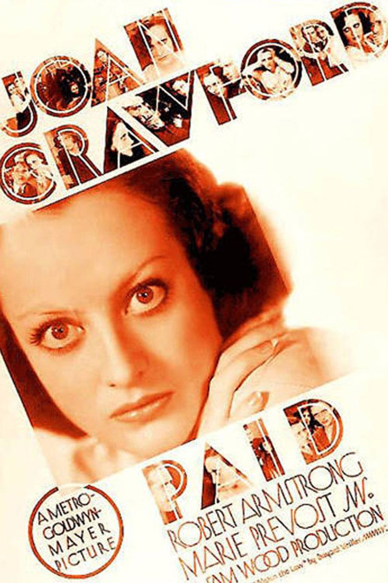 Paid (1930 film) movie poster