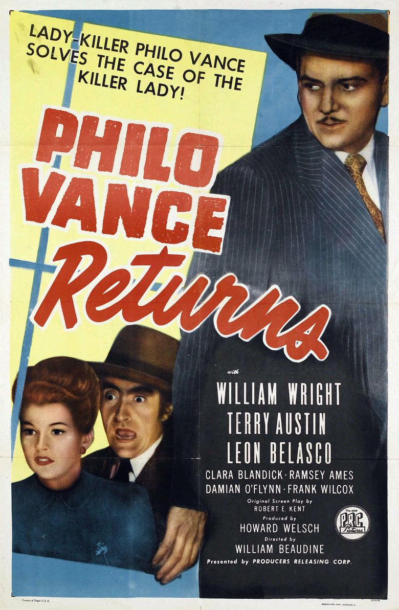 Philo Vance Returns movie poster