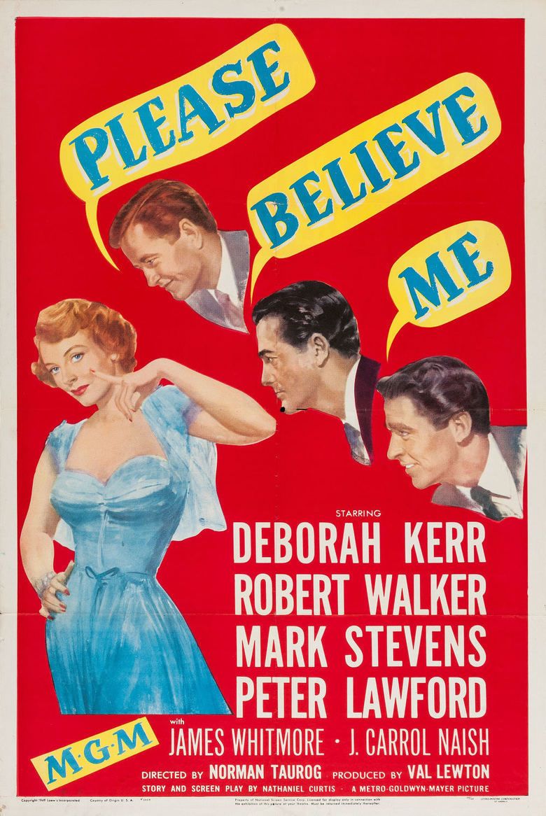 Please Believe Me movie poster