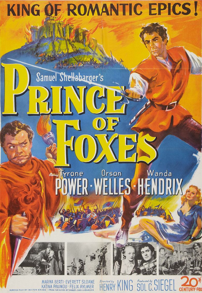 Prince of Foxes (film) movie poster
