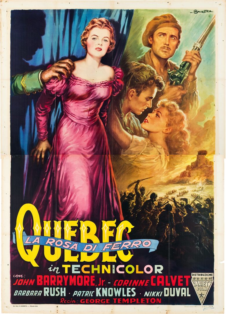 Quebec (1951 film) movie poster