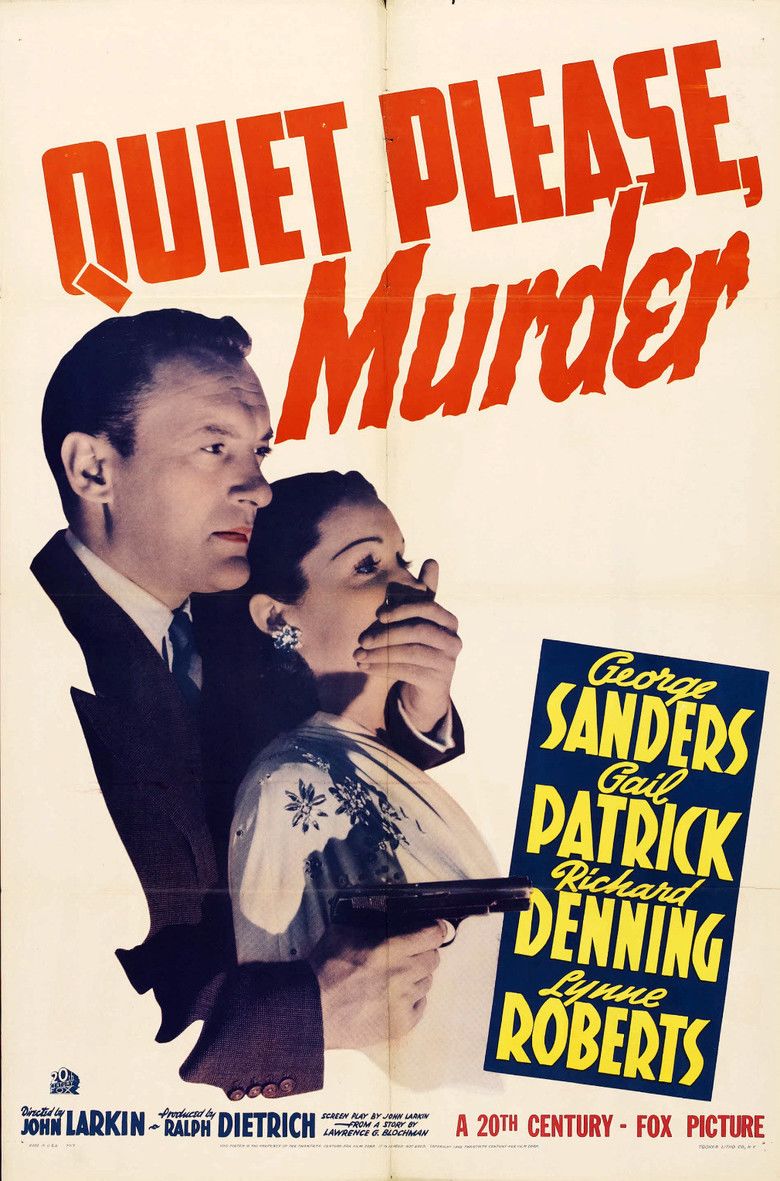 Quiet Please, Murder movie poster