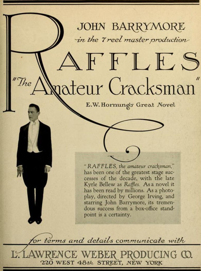 Raffles, the Amateur Cracksman movie poster