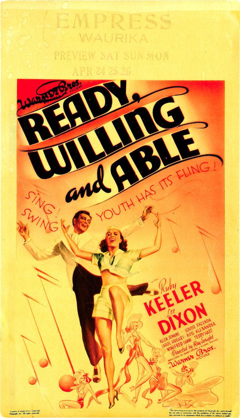 Ready, Willing, and Able (film) movie poster