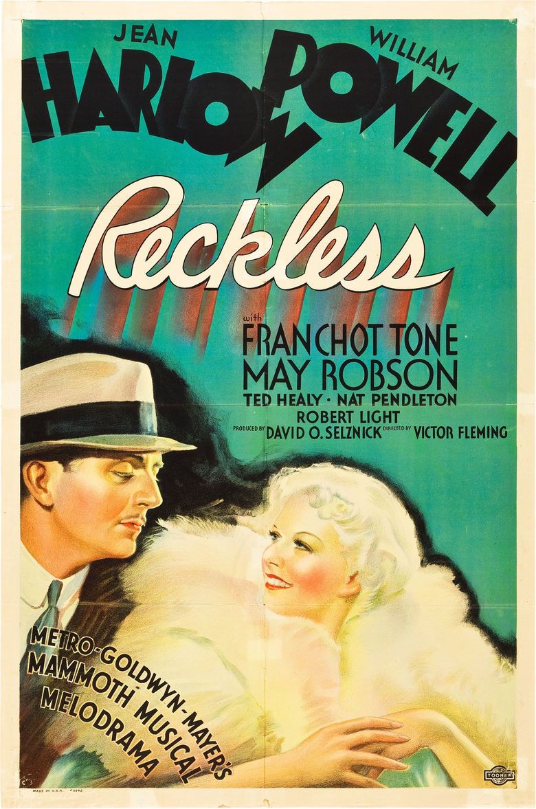 Reckless (1935 film) movie poster