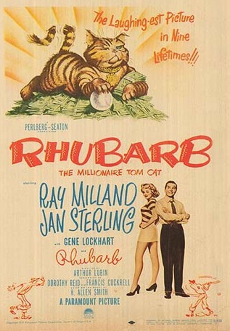 Rhubarb (1951 film) movie poster