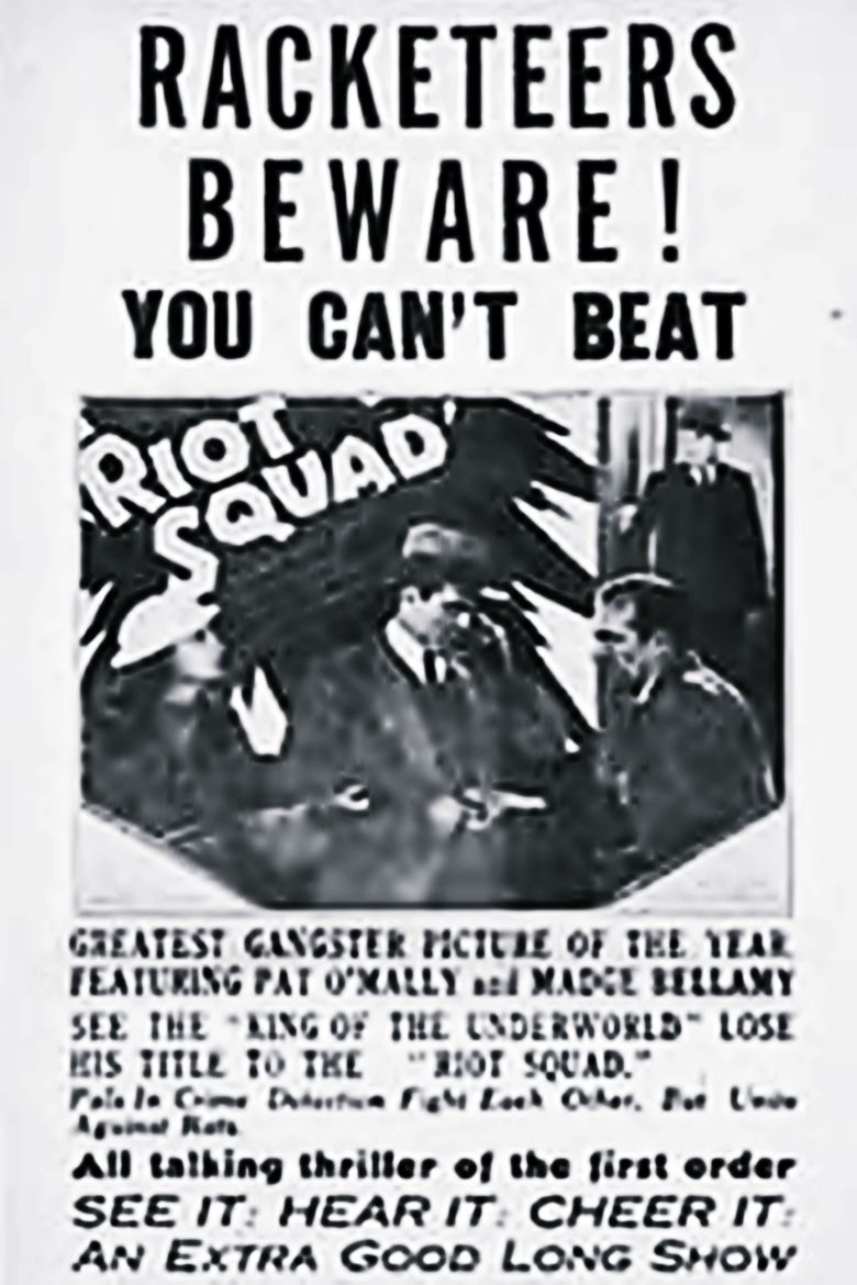 Riot Squad (film) movie poster