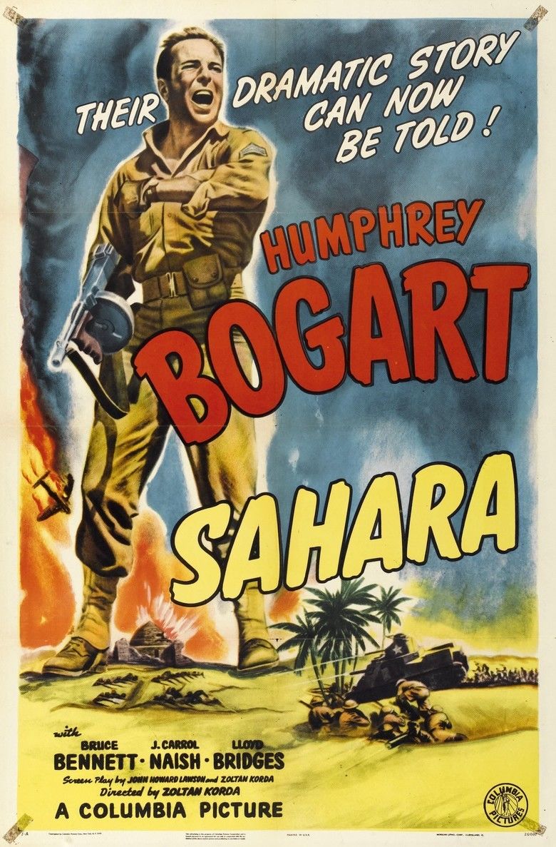 Sahara (1943 film) movie poster