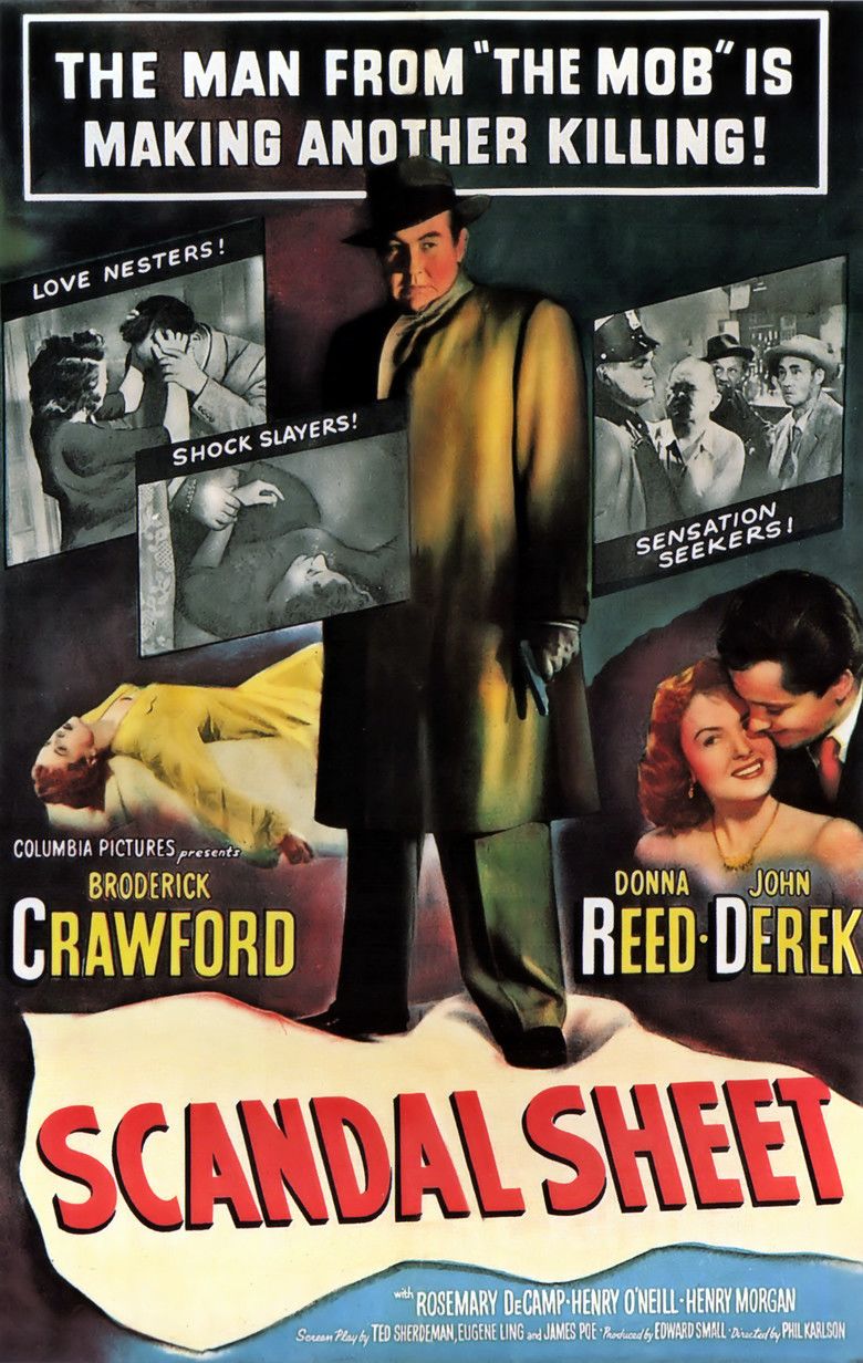 Scandal Sheet (1952 film) movie poster