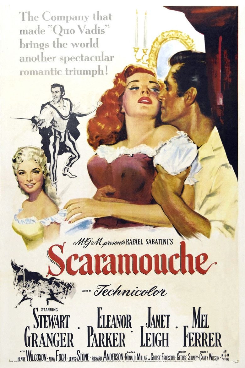 Scaramouche (1952 film) movie poster