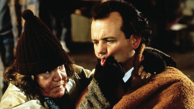 Scrooged movie scenes