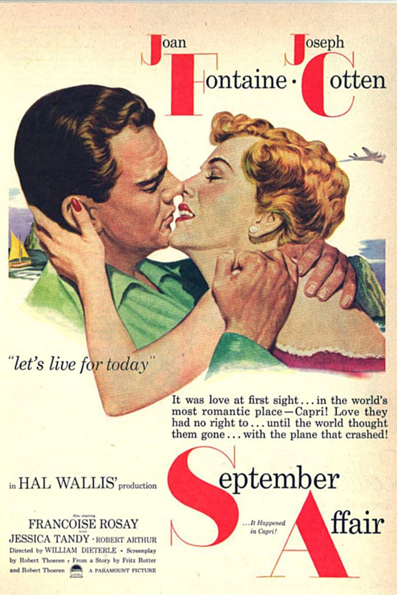 September Affair movie poster