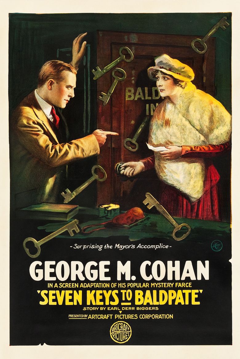 Seven Keys to Baldpate (1917 film) movie poster