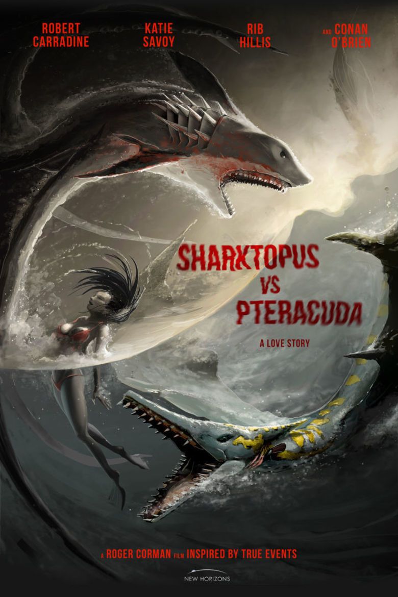 Sharktopus vs Pteracuda movie poster