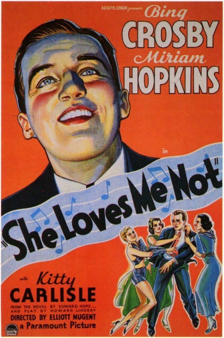 She Loves Me Not (1934 film) movie poster