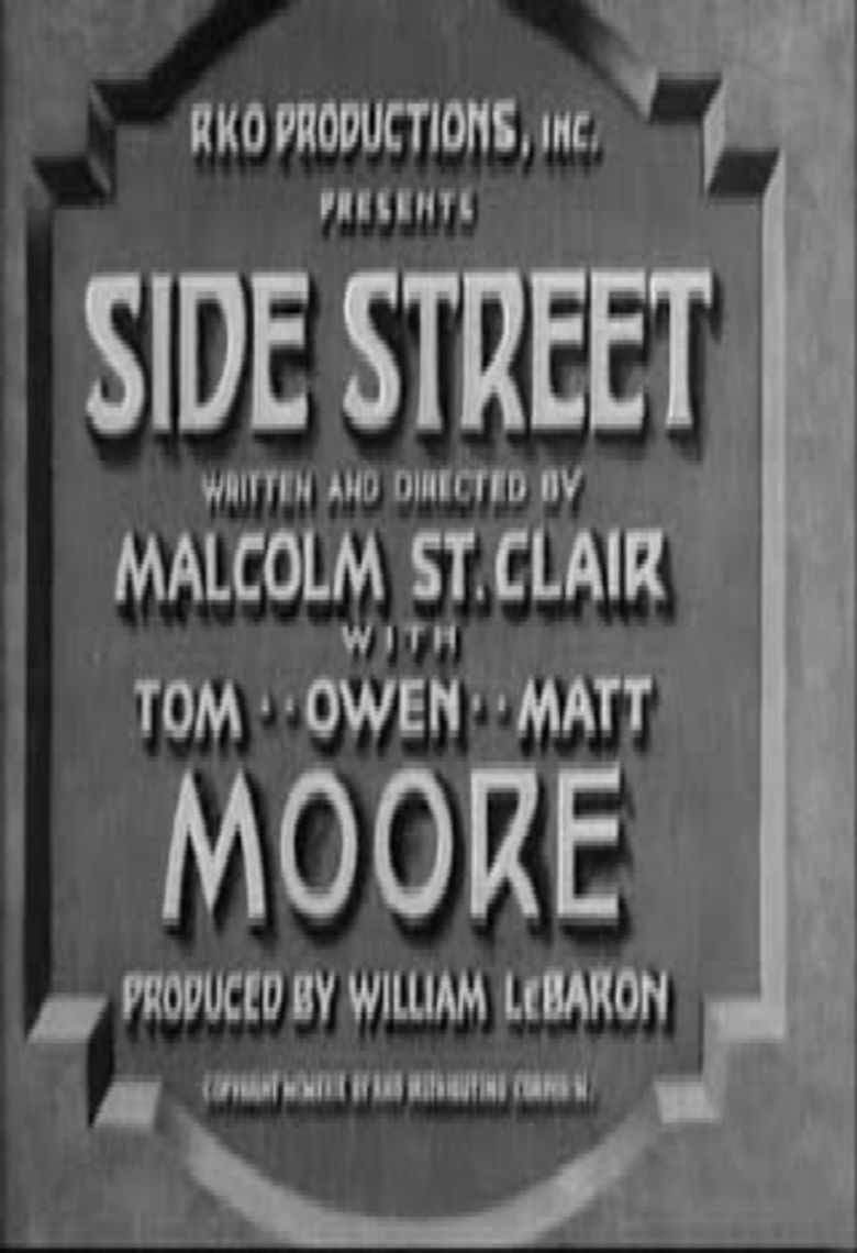 Side Street (1929 film) movie poster