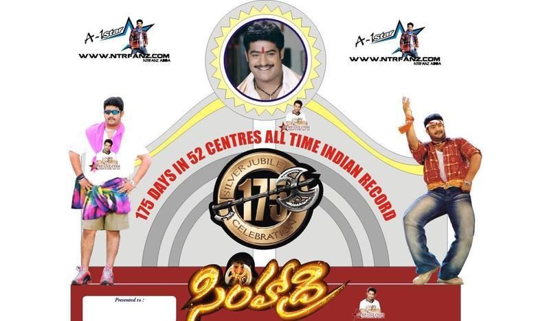 Jr. NTR of Simhadri got 175 days in 52 centres All Time Indian Record