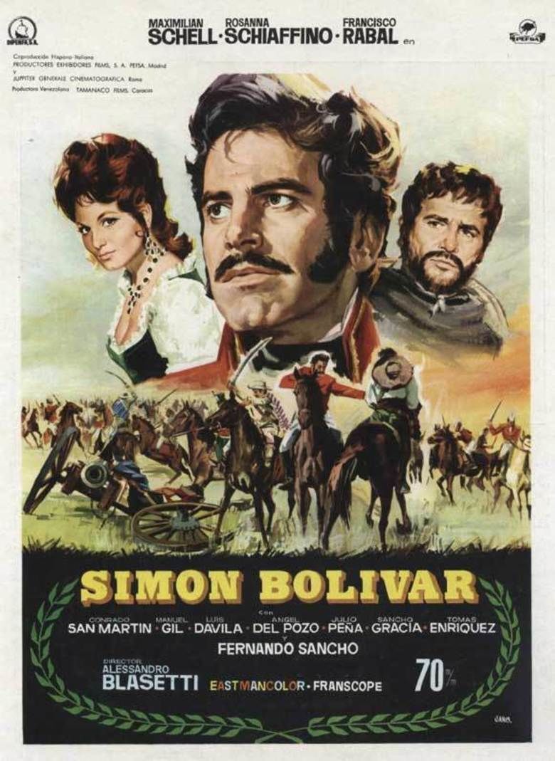 Simon Bolivar (1969 film) movie poster