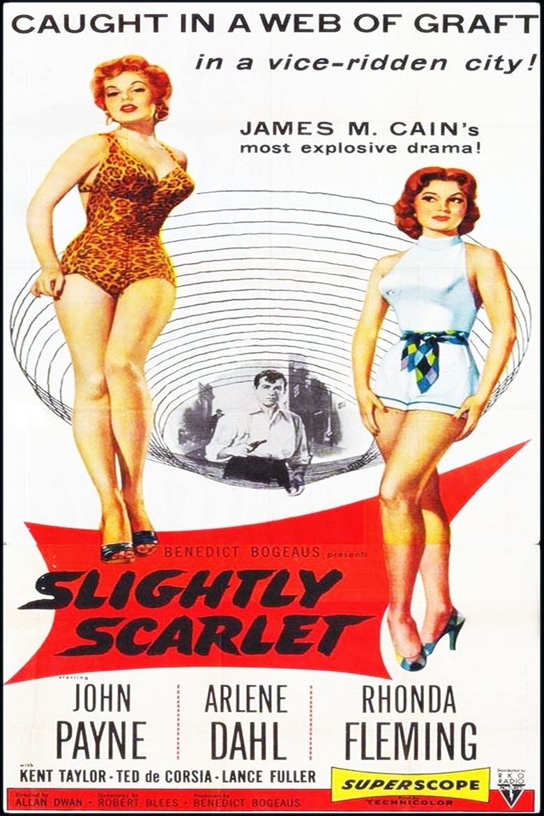 Slightly Scarlet (1956 film) movie poster
