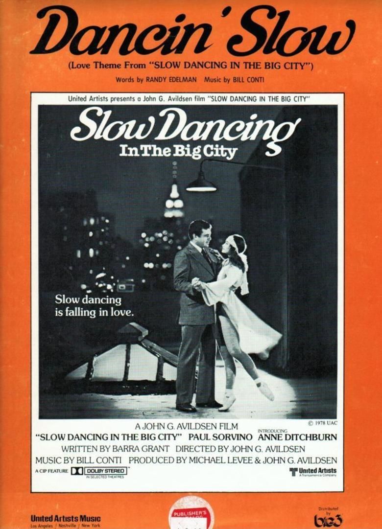 Slow Dancing in the Big City movie poster