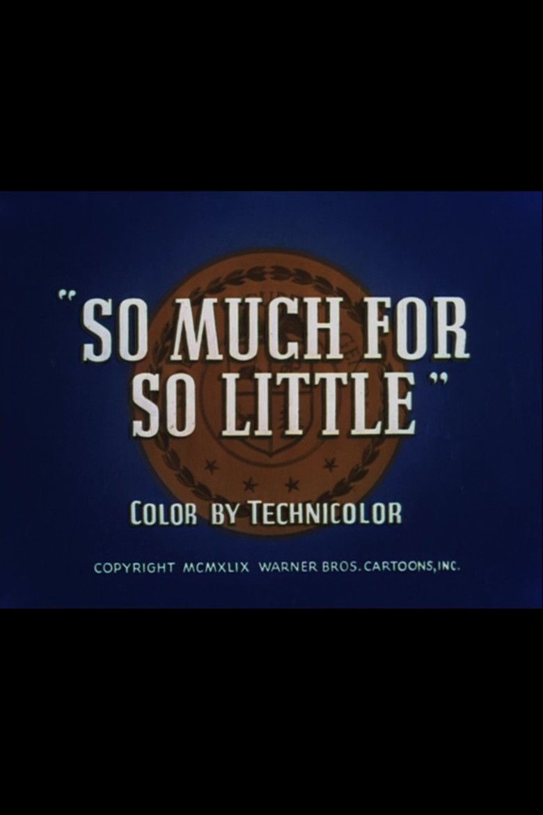 So Much for So Little movie poster