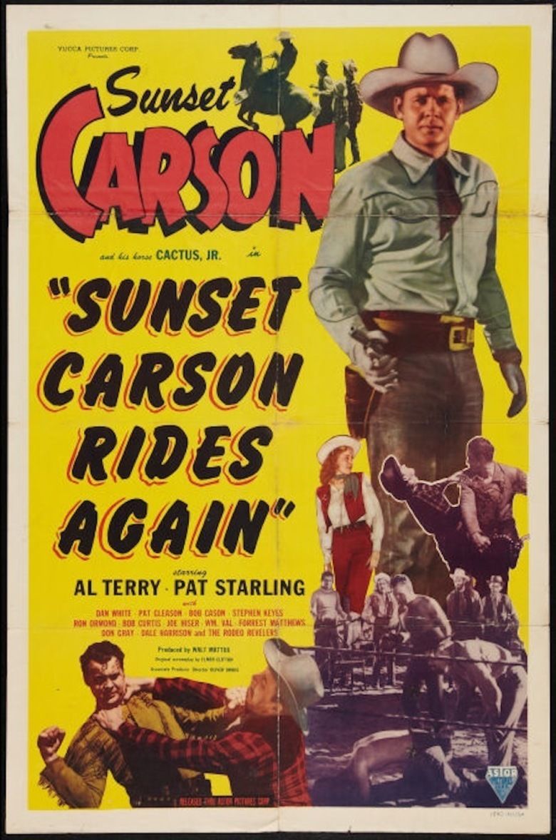 Sunset Carson Rides Again movie poster