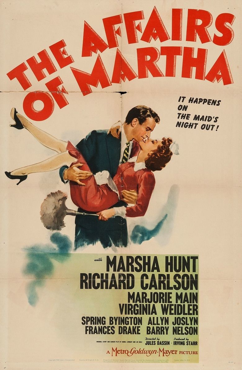 The Affairs of Martha movie poster