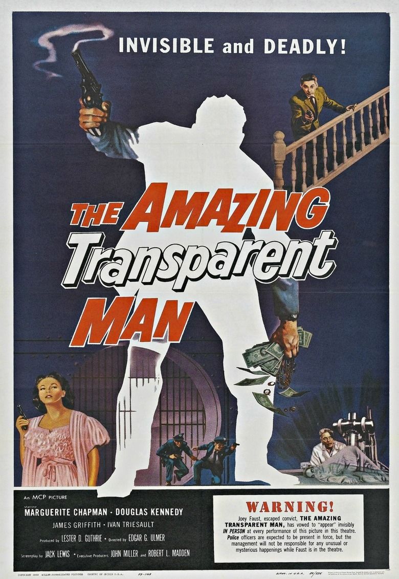 The Amazing Transparent Man movie poster