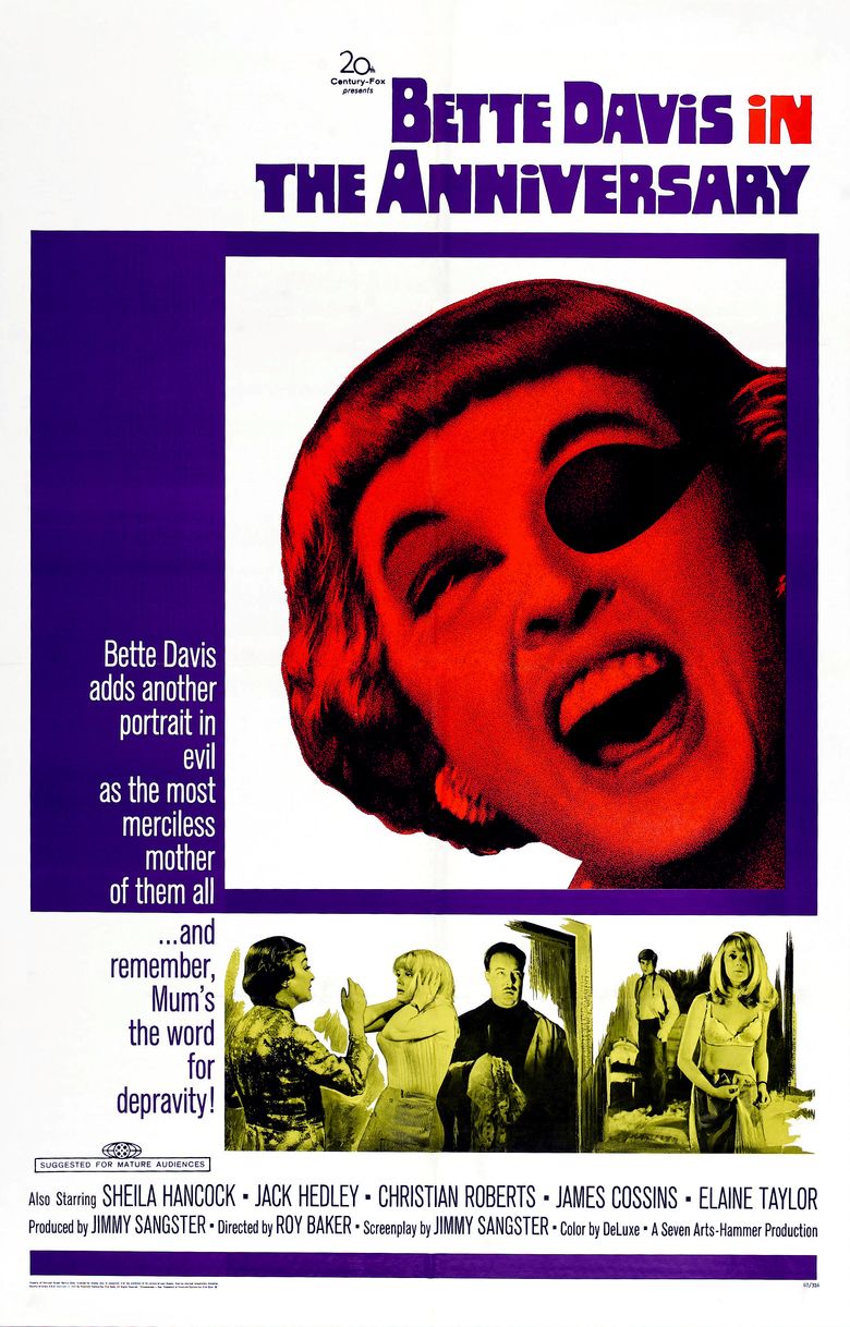 The Anniversary (1968 film) movie poster