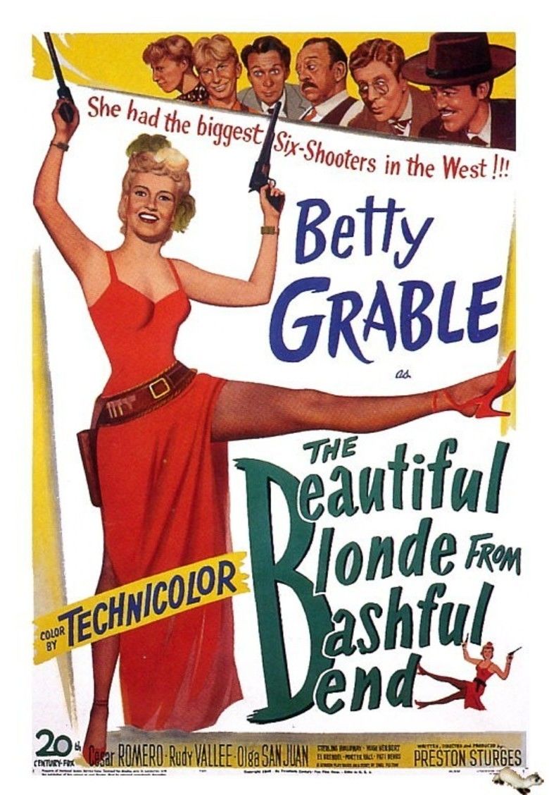The Beautiful Blonde from Bashful Bend movie poster