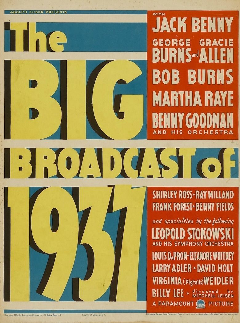 The Big Broadcast of 1937 movie poster