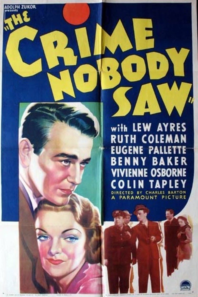 The Crime Nobody Saw movie poster