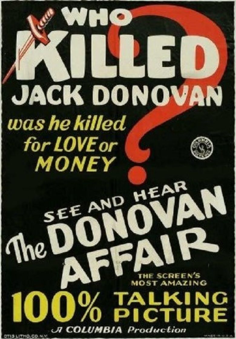 The Donovan Affair movie poster