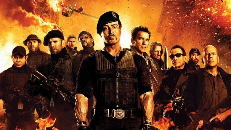 The Expendables 2 movie scenes