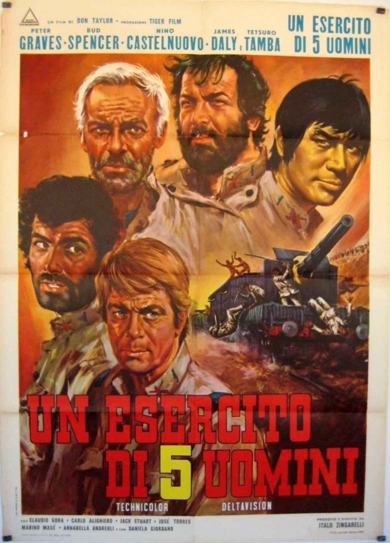The Five Man Army movie poster