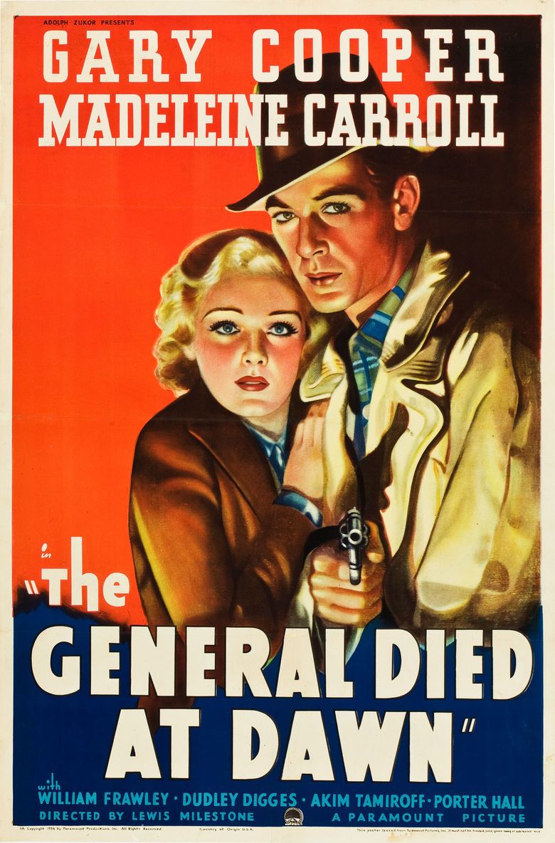 The General Died at Dawn movie poster