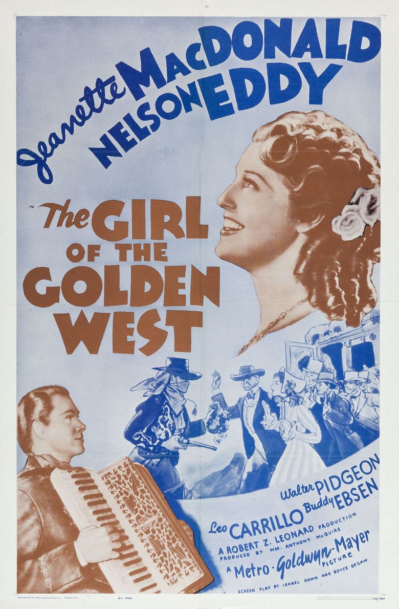 The Girl of the Golden West (1938 film) movie poster