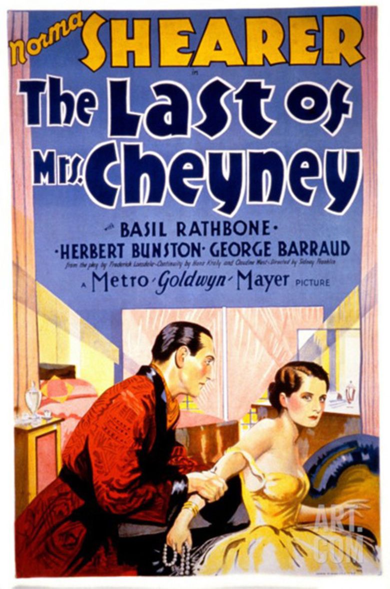 The Last of Mrs Cheyney (1929 film) movie poster
