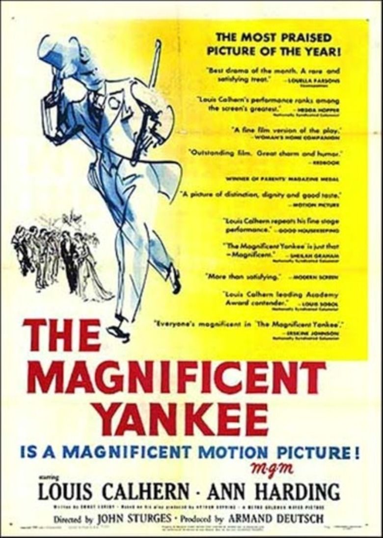 The Magnificent Yankee (1950 film) movie poster