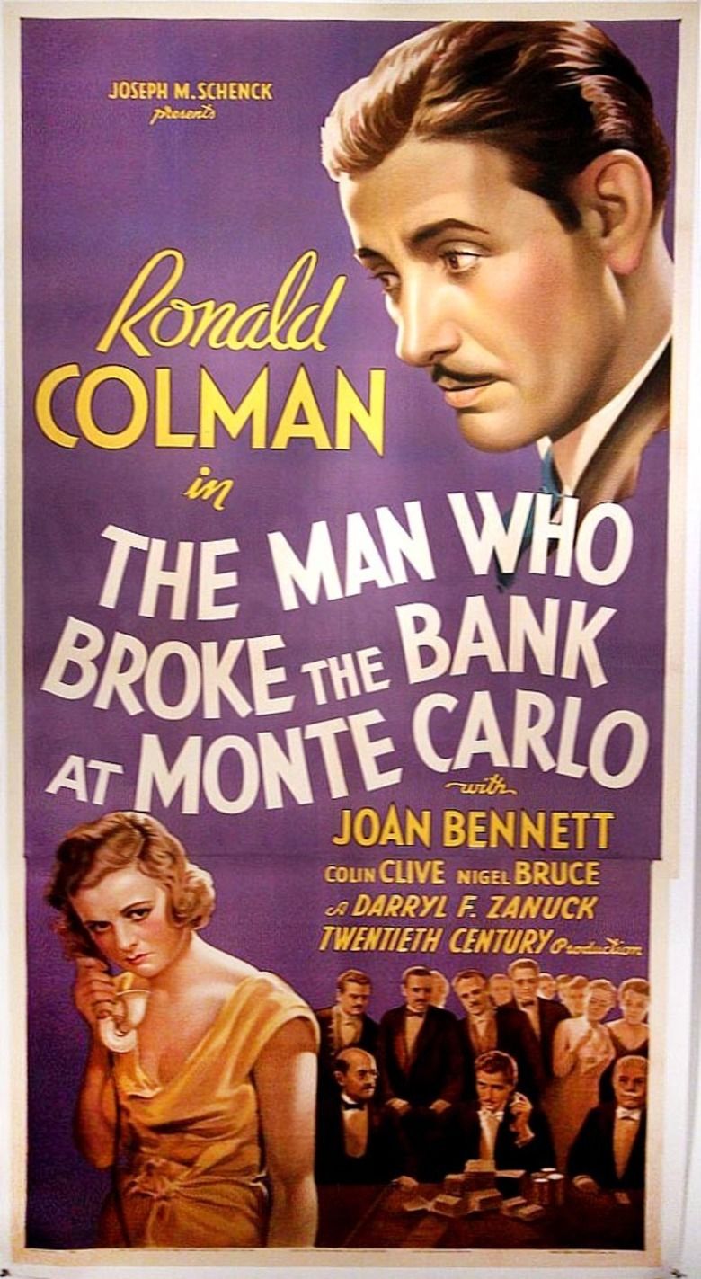 The Man Who Broke the Bank at Monte Carlo (film) movie poster
