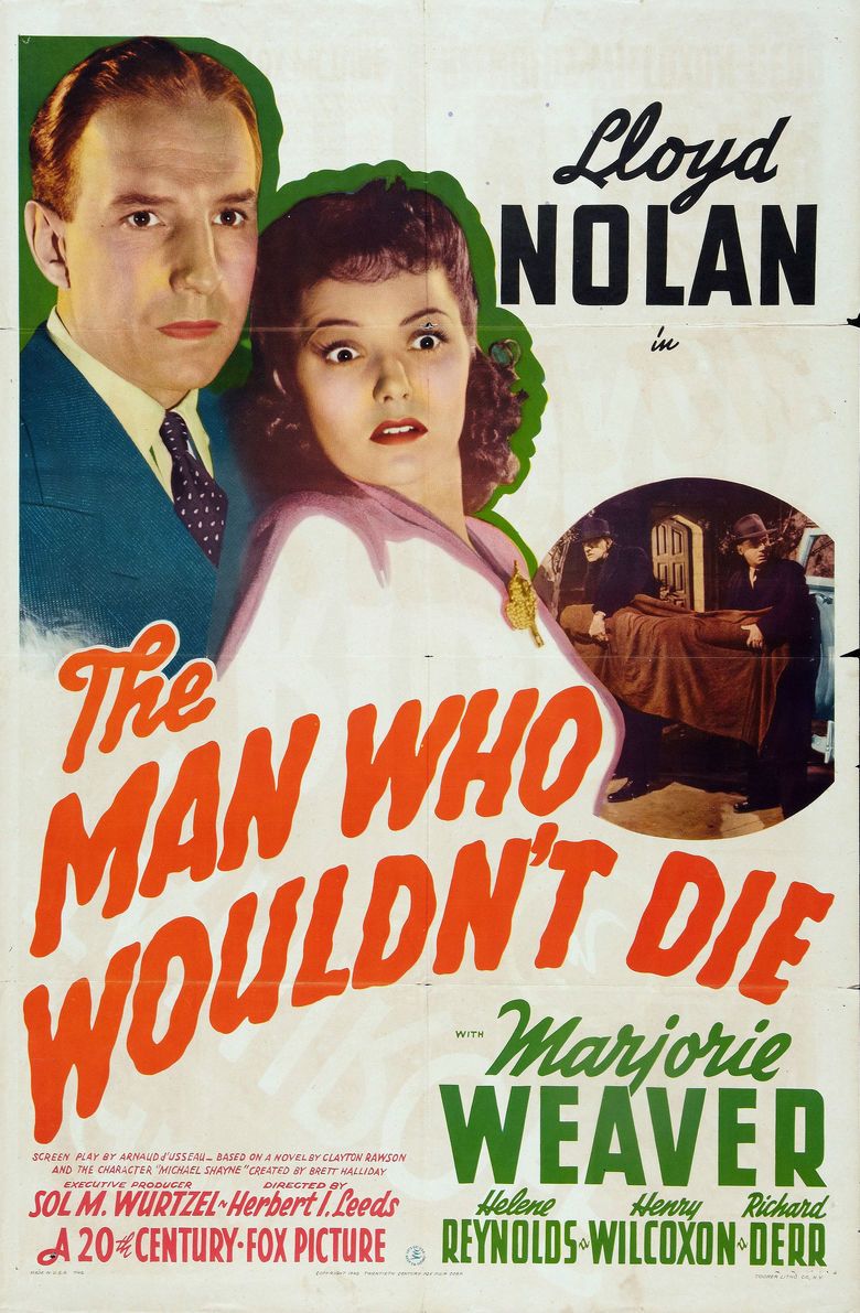 The Man Who Wouldnt Die (1942 film) movie poster
