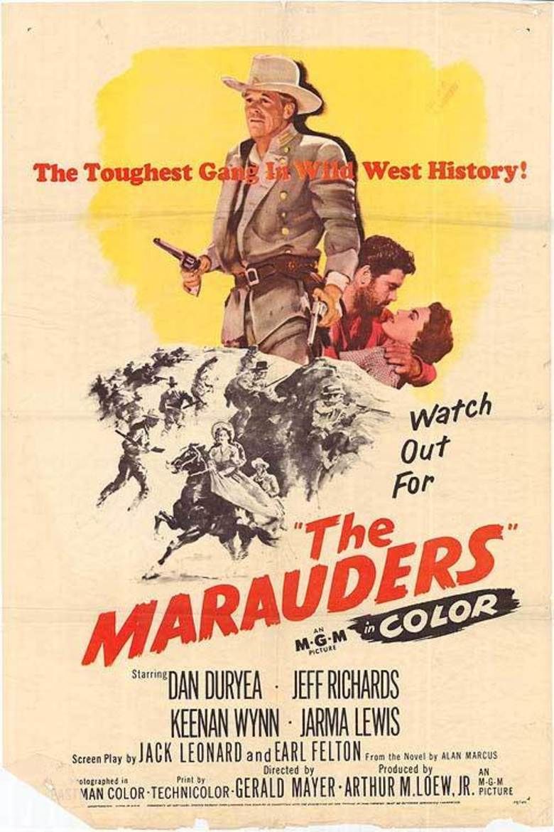 The Marauders (1955 film) movie poster