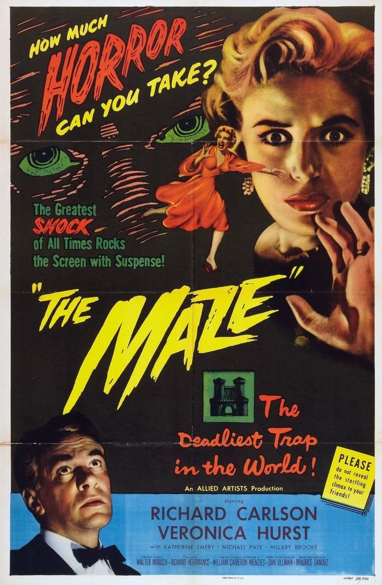 The Maze (1953 film) movie poster