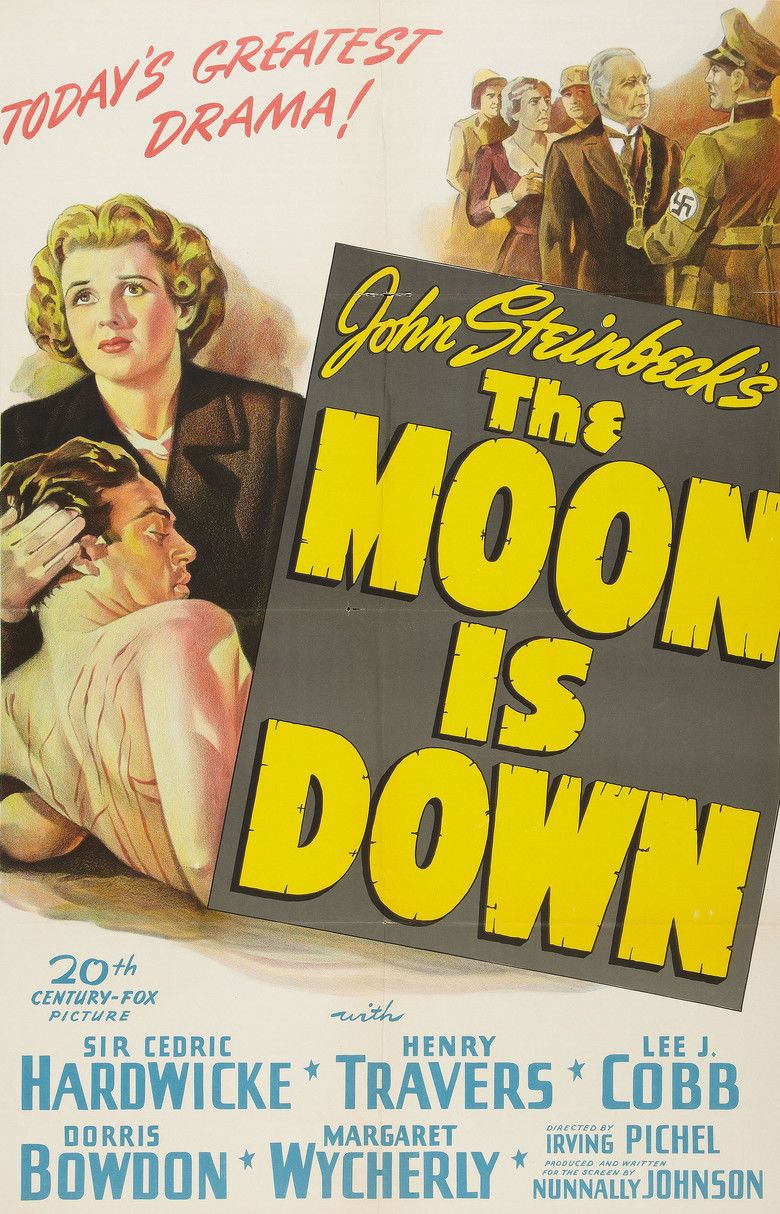 The Moon Is Down (film) movie poster