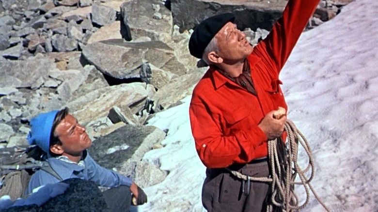 The Mountain (1956 film) movie scenes
