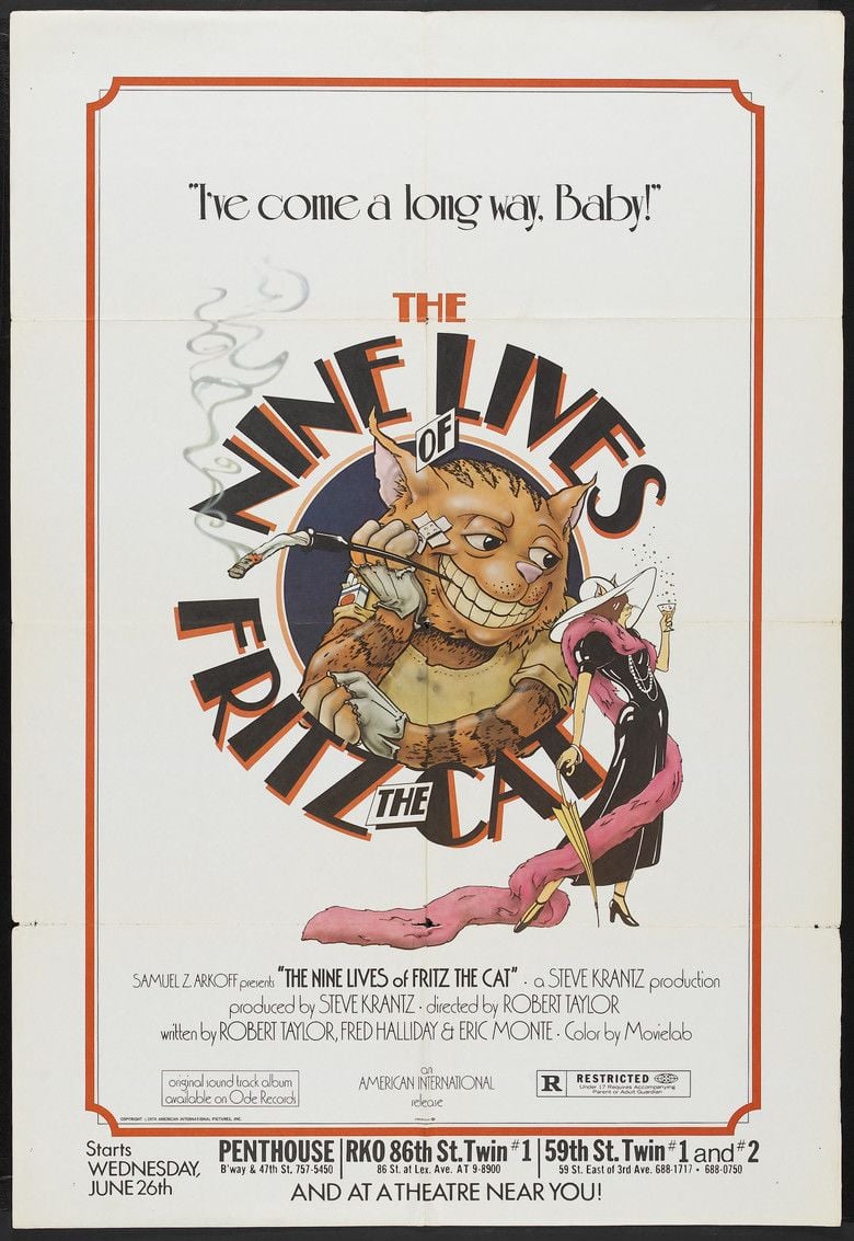 The Nine Lives of Fritz the Cat movie poster