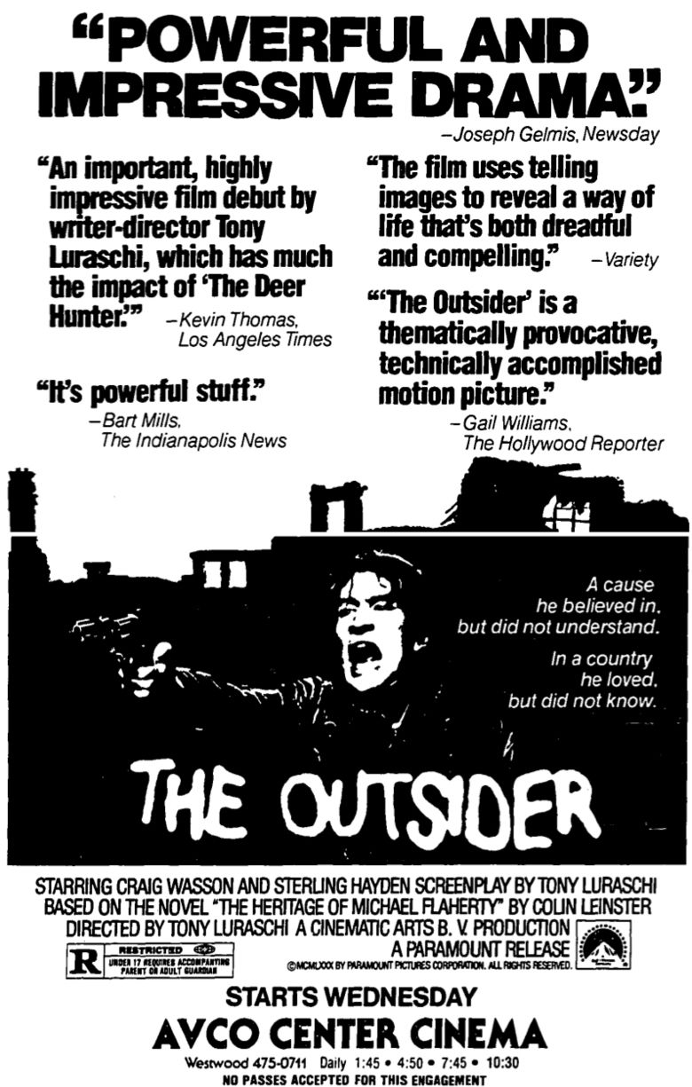 The Outsider (1980 film) movie poster